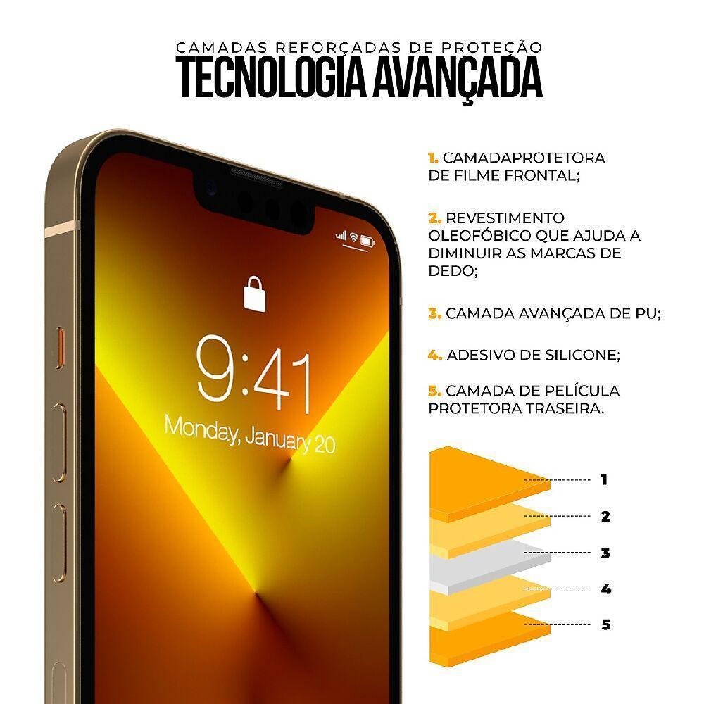 Película Para Xiaomi Poco M5, Traseira De Fibra De Carbono Preta - Gshield
