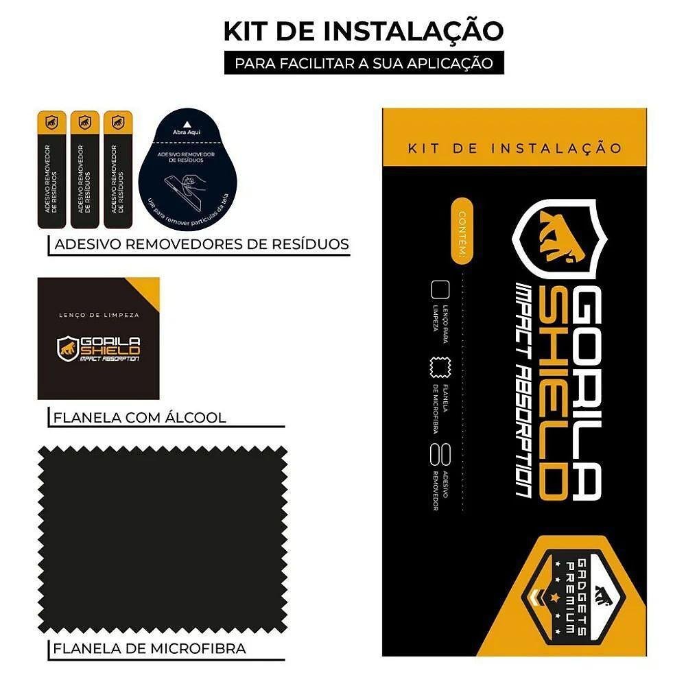 Película Para Xiaomi Poco M5, Traseira De Fibra De Carbono Preta - Gshield
