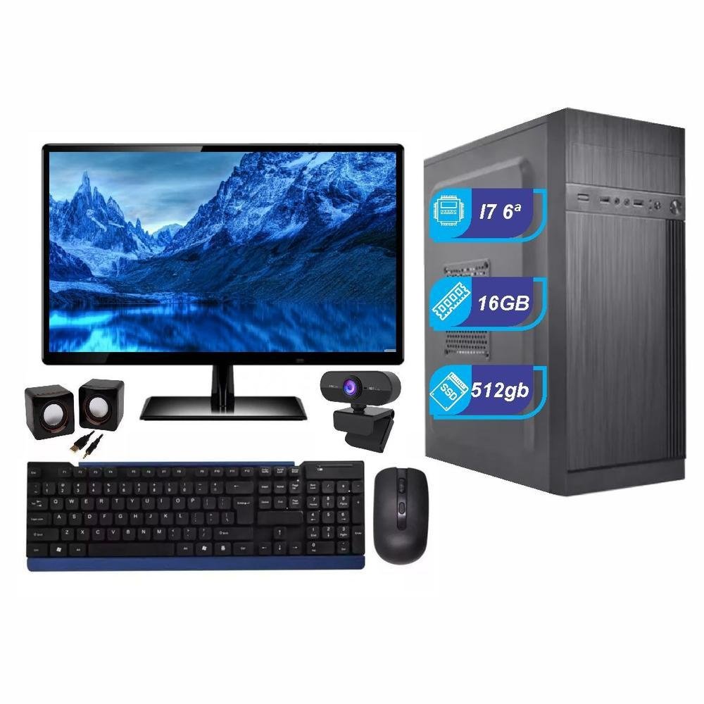 Computador Intel I7 16GB DDR4 SSD 512GB KaBuM
