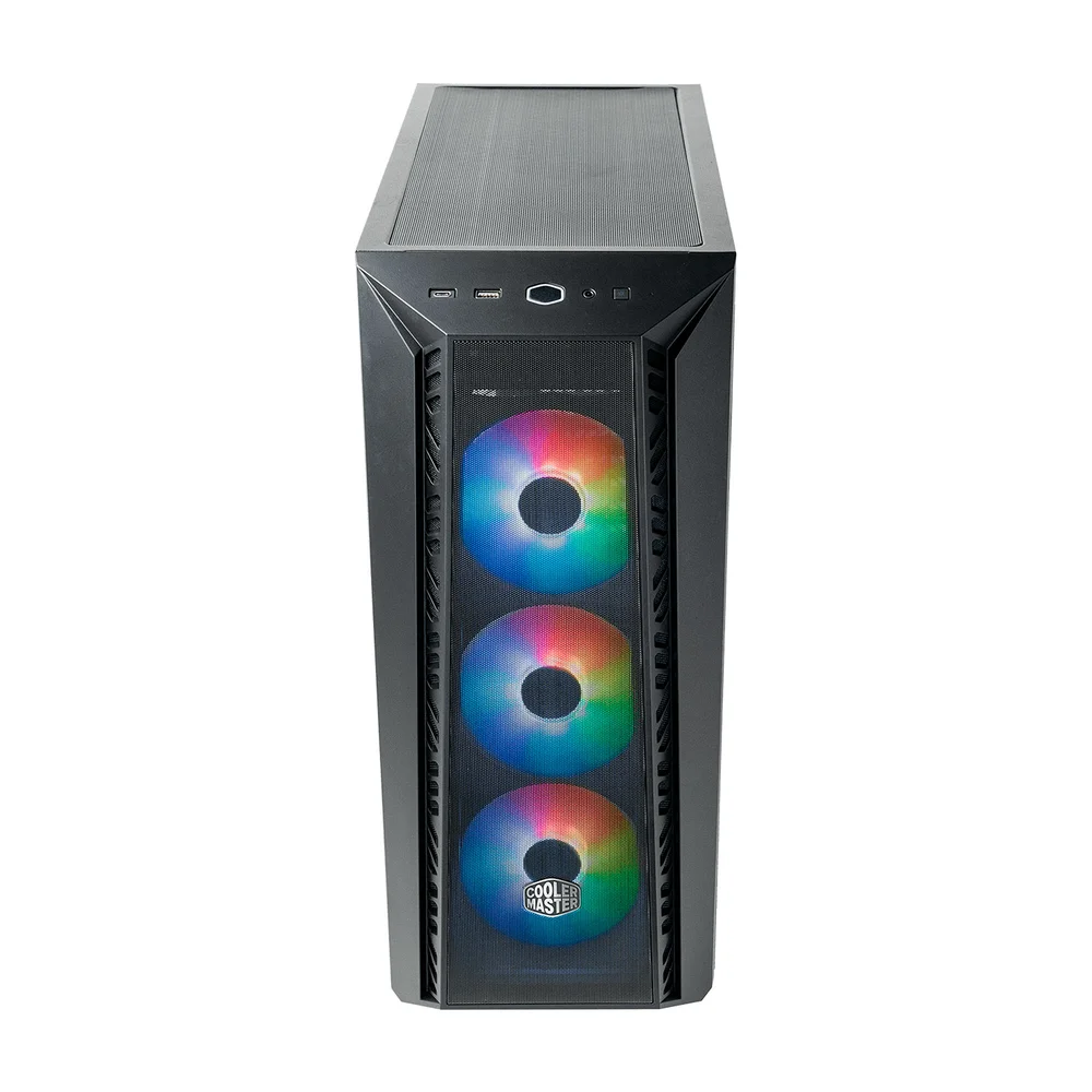 Gabinete Cooler Master Masterbox 520 Mesh, Mid Tower, Lateral Em Vidro, 3 Coolers ARGB - Preto Gabinete Cooler Master Masterbox 520 Mesh, Mid Tower, Lateral Em Vidro, 3 Coolers ARGB - Preto