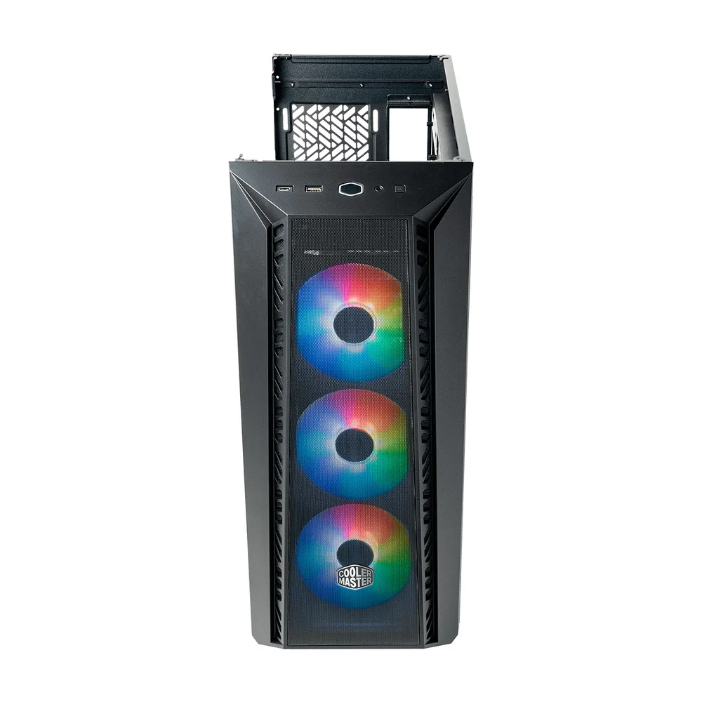 Gabinete Cooler Master Masterbox 520 Mesh, Mid Tower, Lateral Em Vidro, 3 Coolers ARGB - Preto Gabinete Cooler Master Masterbox 520 Mesh, Mid Tower, Lateral Em Vidro, 3 Coolers ARGB - Preto