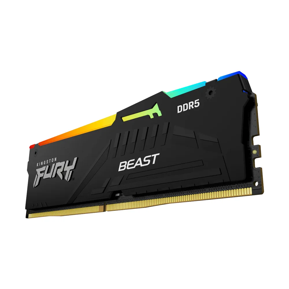 Memória Kingston Fury Beast RGB 16GB KaBuM