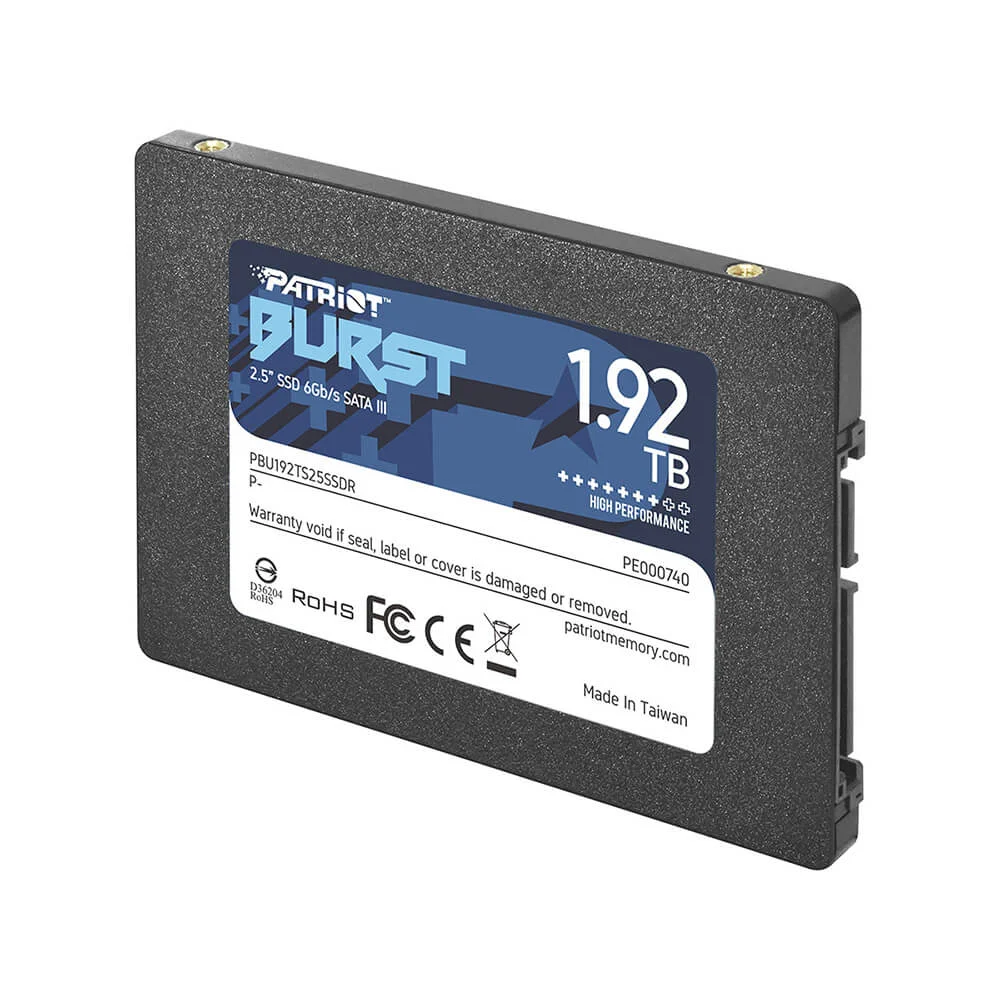 SSD Patriot 1,92Tb, Sata3, 2.5, Burst Elite, Pbe192ts25ssdr SSD Patriot 1,92Tb, Sata3, 2.5, Burst Elite, Pbe192ts25ssdr