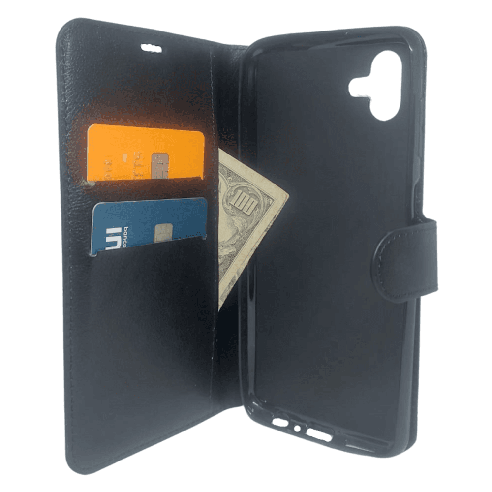 Capa Carteira Para Samsung A04 (tela De 6.5) - Preta