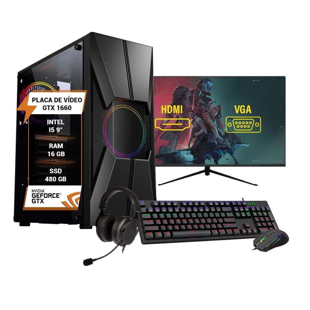 PC Gamer Completo I5 Gtx1660 16GB Hd 1tb KaBuM