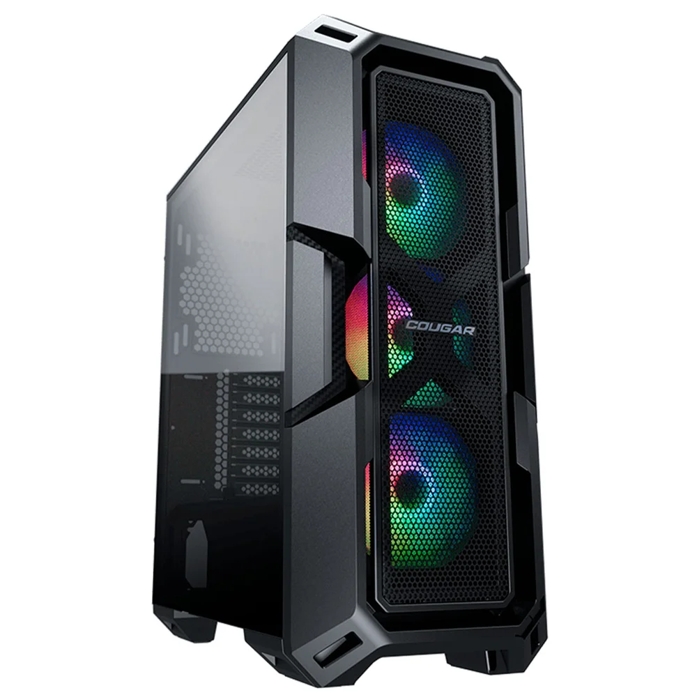 Gabinete Gamer Cougar Mx440 Mesh RGB, Mid Tower, Vidro Temperado, 3x Fans RGB, Preto - 3856c10.0007 Gabinete Gamer Cougar Mx440 Mesh RGB, Mid Tower, Vidro Temperado, 3x Fans RGB, Preto - 3856c10.0007