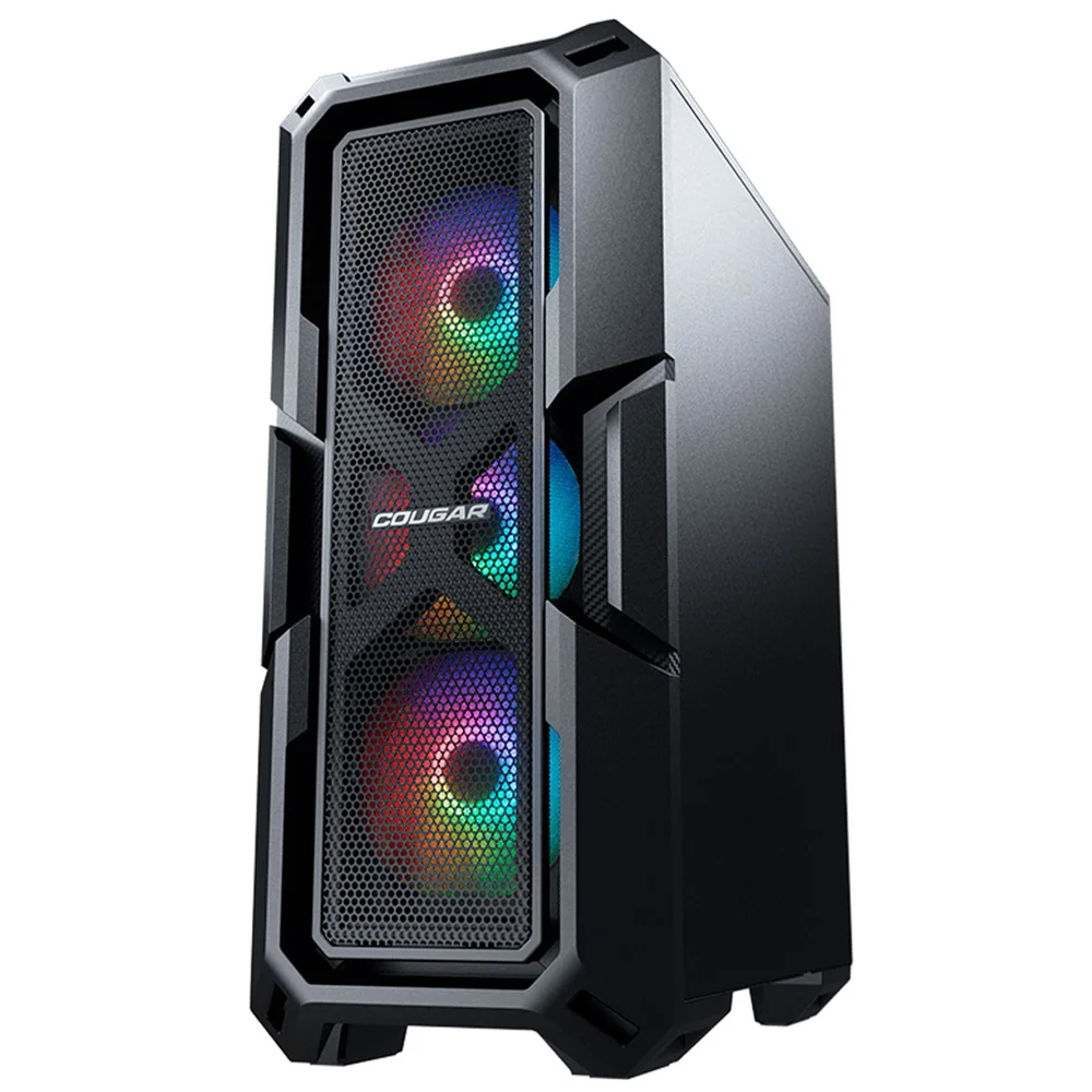 Gabinete Gamer Cougar Mx440 Mesh RGB, Mid Tower, Vidro Temperado, 3x Fans RGB, Preto - 3856c10.0007 Gabinete Gamer Cougar Mx440 Mesh RGB, Mid Tower, Vidro Temperado, 3x Fans RGB, Preto - 3856c10.0007