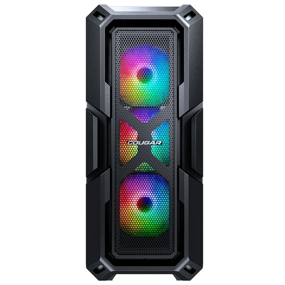 Gabinete Gamer Cougar Mx440 Mesh RGB, Mid Tower, Vidro Temperado, 3x Fans RGB, Preto - 3856c10.0007 Gabinete Gamer Cougar Mx440 Mesh RGB, Mid Tower, Vidro Temperado, 3x Fans RGB, Preto - 3856c10.0007