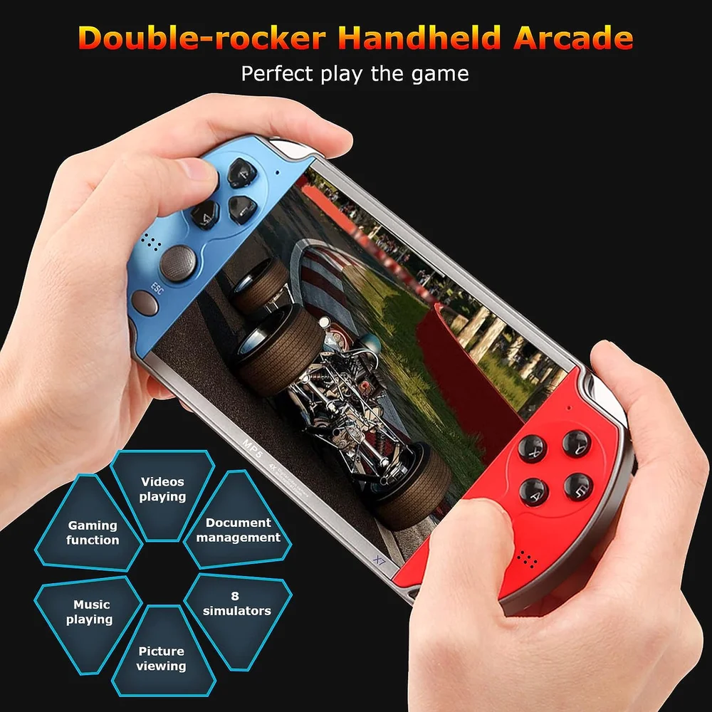 Mini Game Portátil Altomex At-583, Azul E Vermelho, 7000 Jogos Mini Game Portátil Altomex At-583, Azul E Vermelho, 7000 Jogos