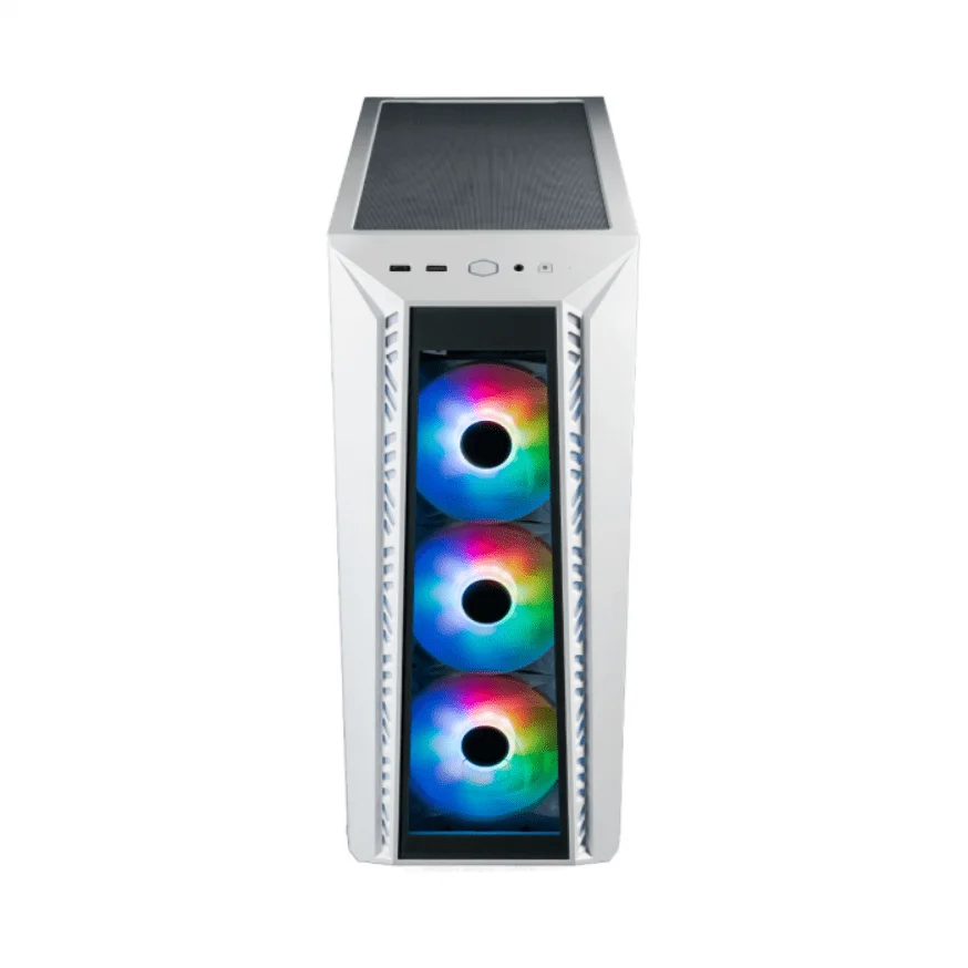 Gabinete Cooler Master Masterbox 520, Lateral Vidro,3 Fans Argb 120mm - Mb520-wgnn-s01