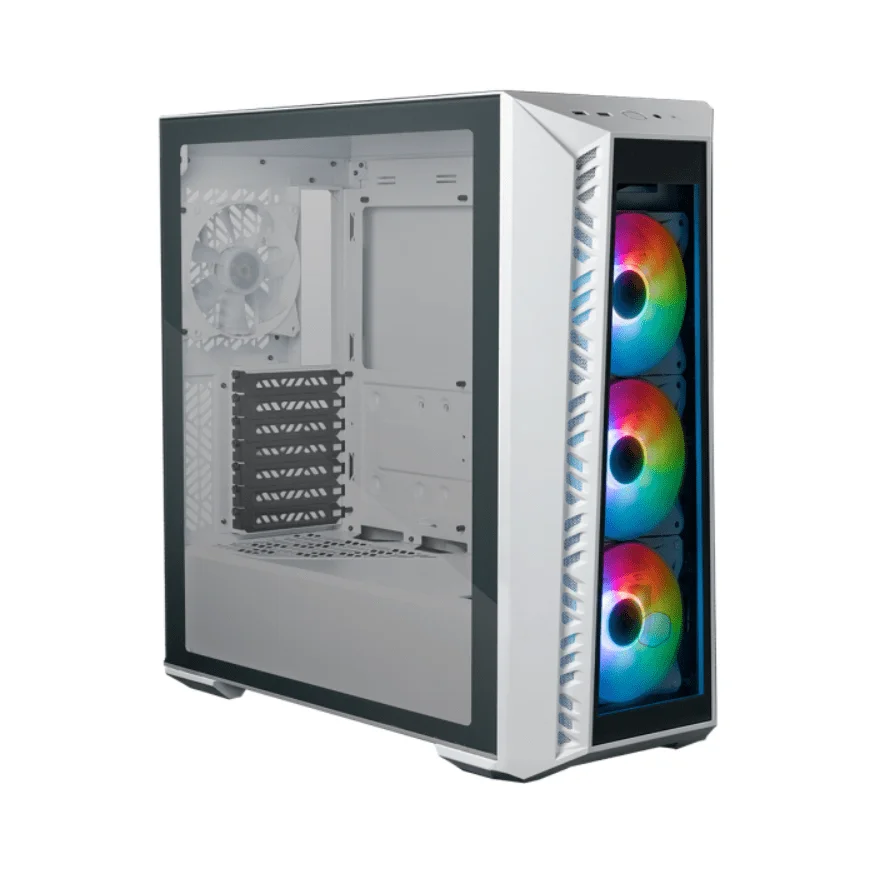 Gabinete Cooler Master Masterbox 520, Lateral Vidro,3 Fans Argb 120mm - Mb520-wgnn-s01