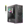 Gabinete Gamer Aerocool, Skribble Preto Rgb - Lateral Vidro