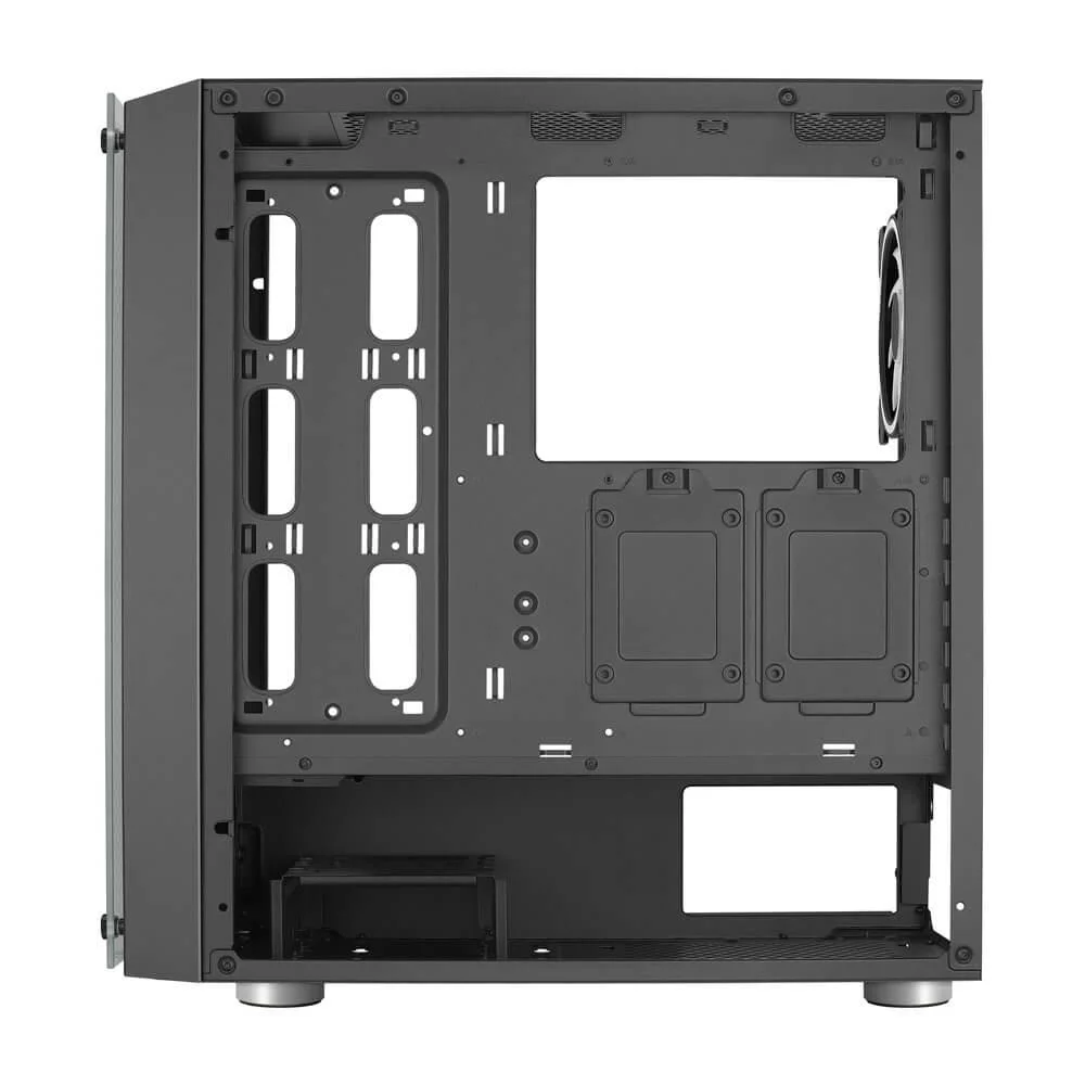 Gabinete Gamer Aerocool, Skribble Preto Rgb - Lateral Vidro Gabinete Gamer Aerocool, Skribble Preto Rgb - Lateral Vidro