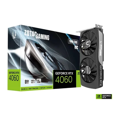 グラフィックボード・グラボ・ビデオカード ZOTAC GeForce RTX4060 Ti Twin Edge 8GB Placa De Vídeo Zotac NVIDIA Geforce RTX 4060