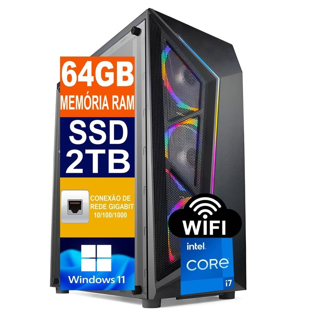 PC Gamer I7 12700k SSD Nvme M2 2tb Windows 11