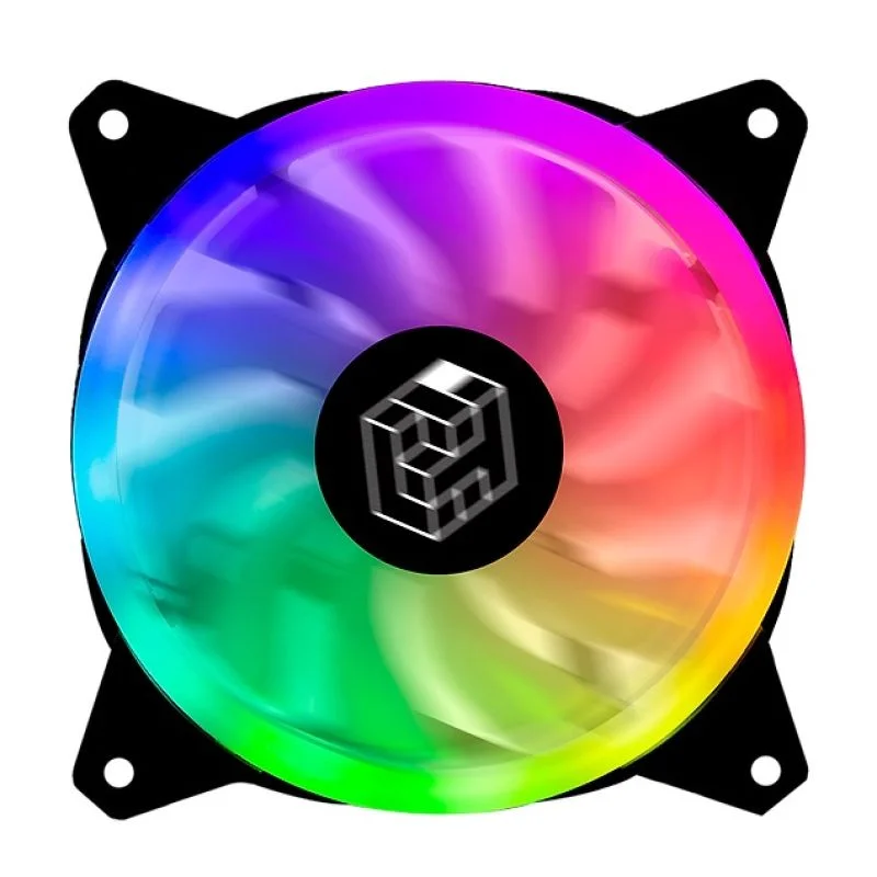 Cooler Liketec Lighter, RGB, 120x120x25mm, Preto Cooler Liketec Lighter, RGB, 120x120x25mm, Preto