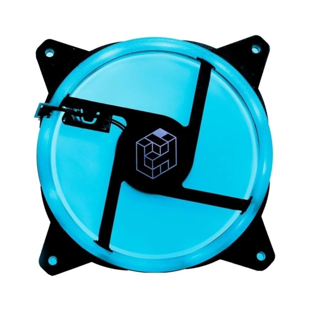 Cooler Liketec Lighter, RGB, 120x120x25mm, Preto Cooler Liketec Lighter, RGB, 120x120x25mm, Preto