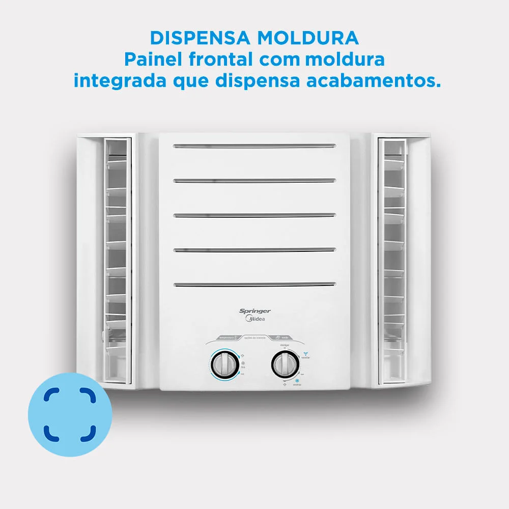 Ar Condicionado Janela Springer Midea Mecânico, 7500 BTU/H, 220V, Frio - QCK075BB Ar Condicionado Janela Springer Midea Mecânico, 7500 BTU/H, 220V, Frio - QCK075BB