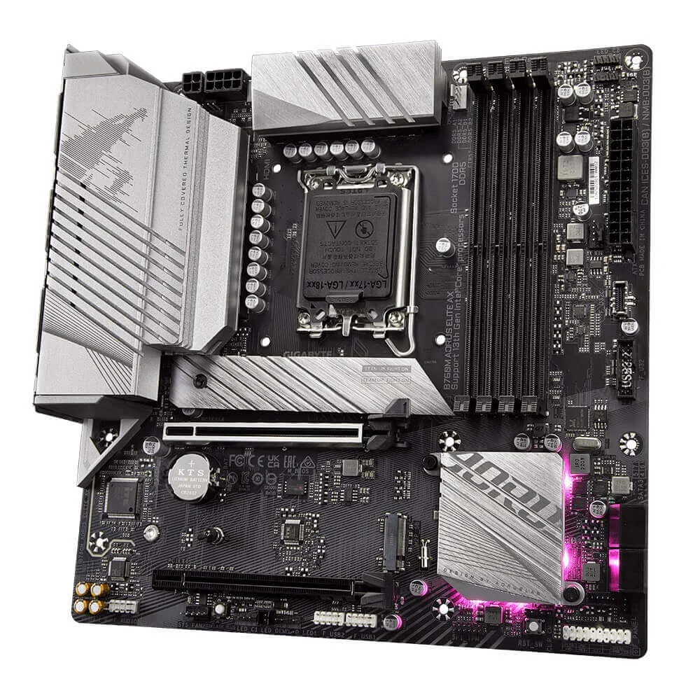 マザーボード GIGABYTE B760M AORUS ELITE X AX PlacaMe Gigabyte B760m Aorus Elite Ax Intel KaBuM