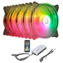 Kit c/5 Ventoinhas Rise Mode Crystal Sound 120mm 1650 RPM ARGB - RM-CS-02-ARGB