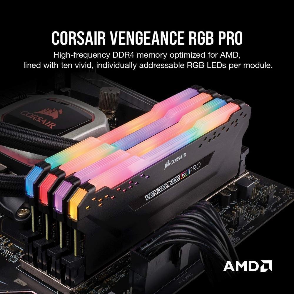 Memória Corsair Vengeance RGB Pro 16GB KaBuM