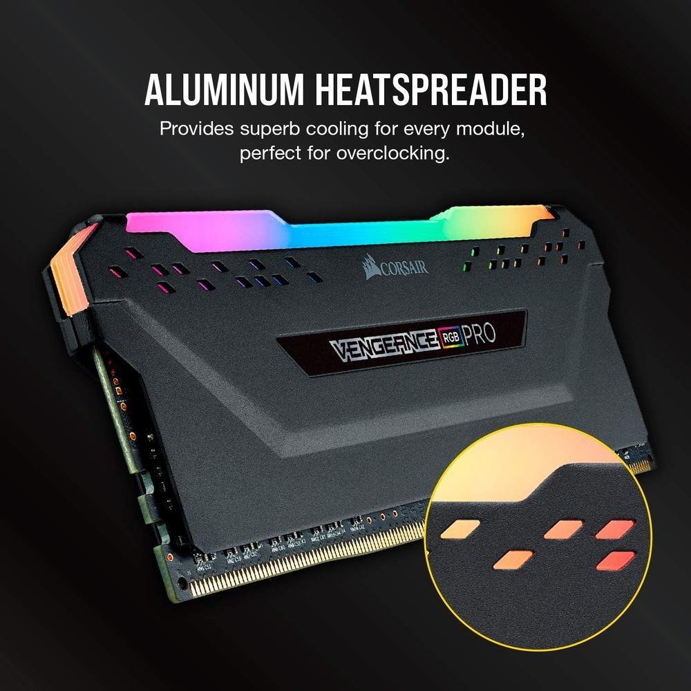 Memória Corsair Vengeance RGB Pro 16GB KaBuM