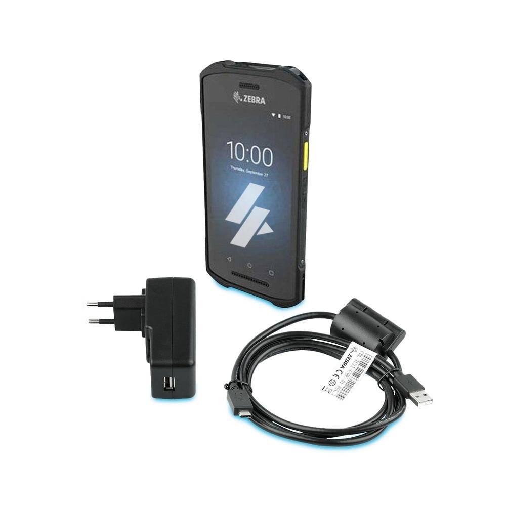 Kit Coletor De Dados Zebra Tc21 + Cabo USB + Fonte Alimentação