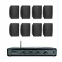 Kit Amplificador Frahm Slim 4500 G5 + 4 Pares, JBL, C521p, Preto