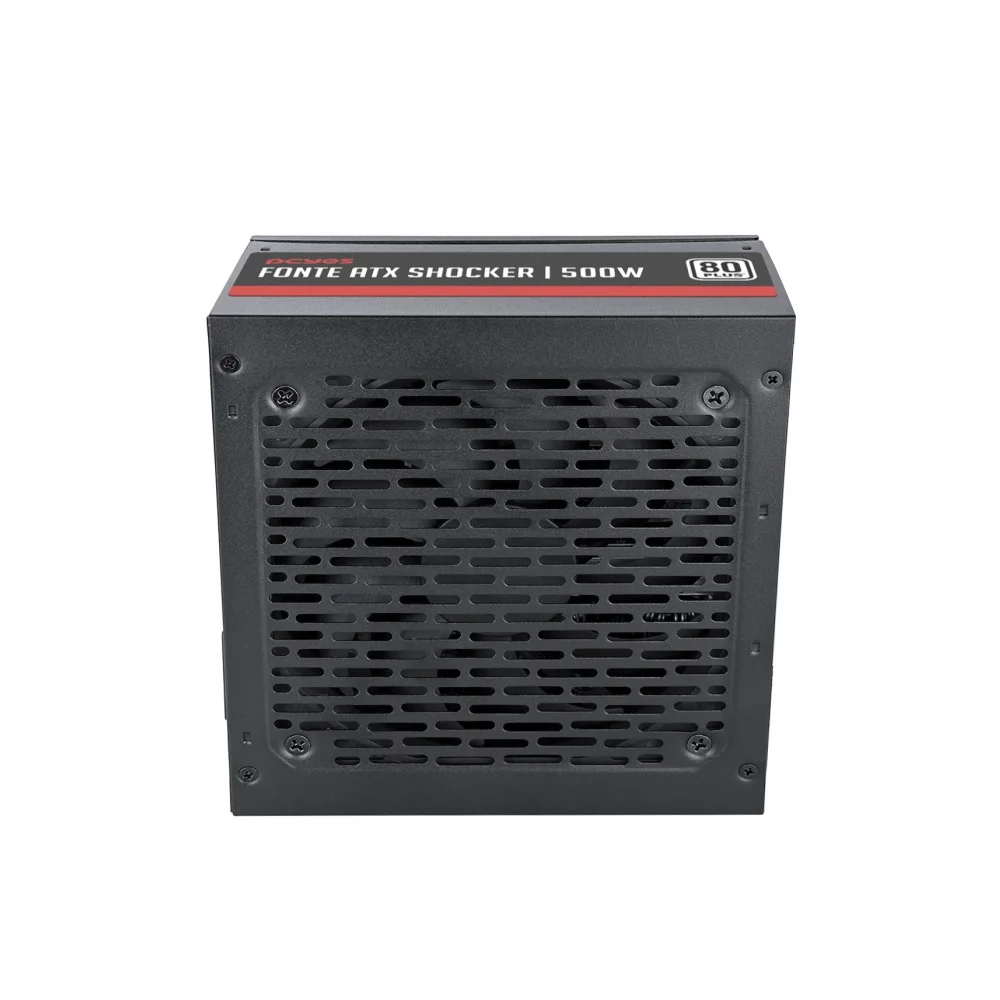 Fonte De Alimentação Pcyes Schocker 500w, 80 Plus, White, Pfc Ativo, Com Cabo Fonte De Alimentação Pcyes Schocker 500w, 80 Plus, White, Pfc Ativo, Com Cabo