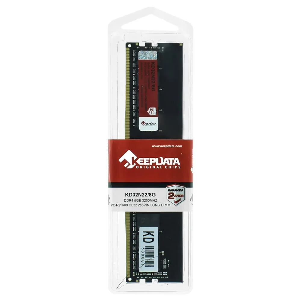 8GB×2 PC4-25600(DDR4-3200) DDR4 SDRAM Memória Keepdata 8GB DDR4 3200mhz KaBuM