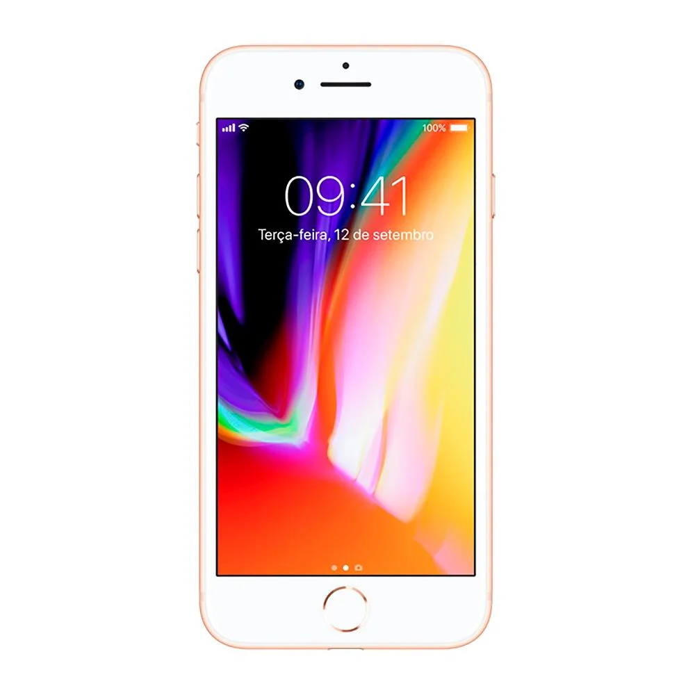 USADO: Iphone 8 64GB Dourado Muito Bom KaBuM