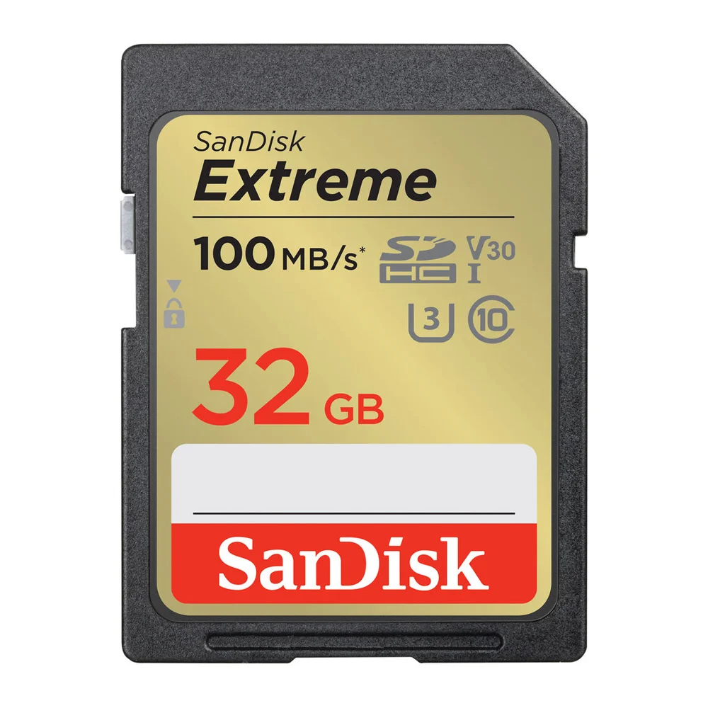 Cartão De Memória Sdhc Sandisk 32GB, Cartão Sd 100mbs, C10, V3