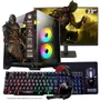 PC Gamer Tob, AMD Ryzen 5-4600G, 16GB, SSD 480GB, Windows 10 Pro Trial + Monitor 23" + Teclado/Mouse, Mouse Pad, Headset