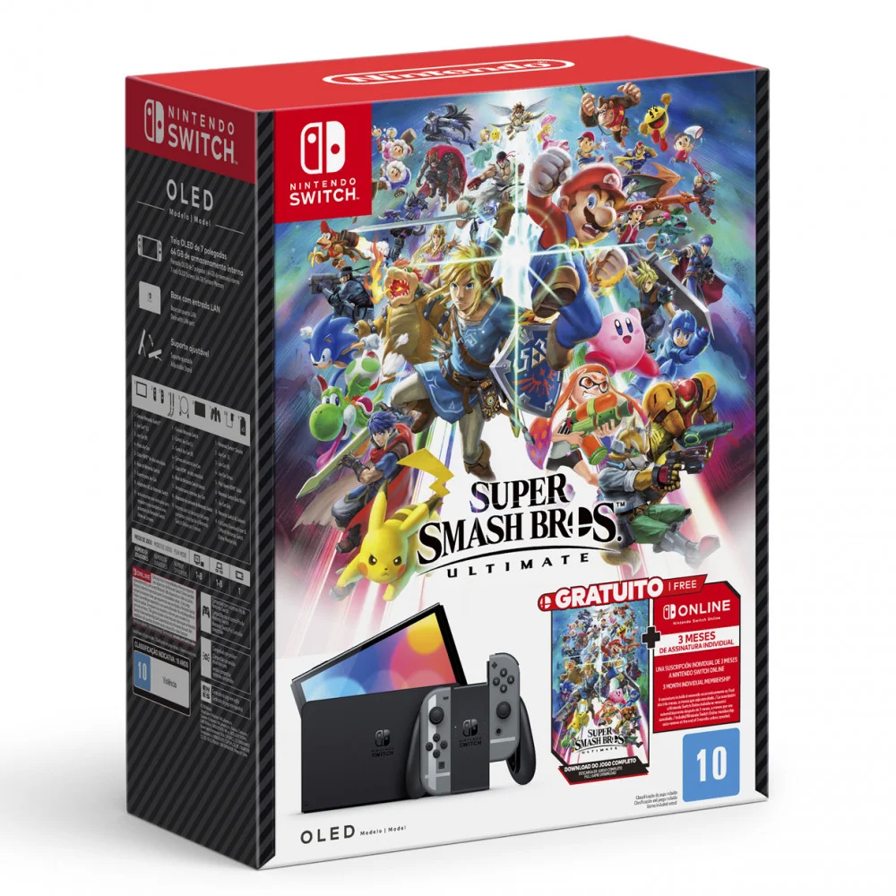 Console Nintendo Swicth Oled Bund Smash, Super Smash Bros Console Nintendo Swicth Oled Bund Smash, Super Smash Bros