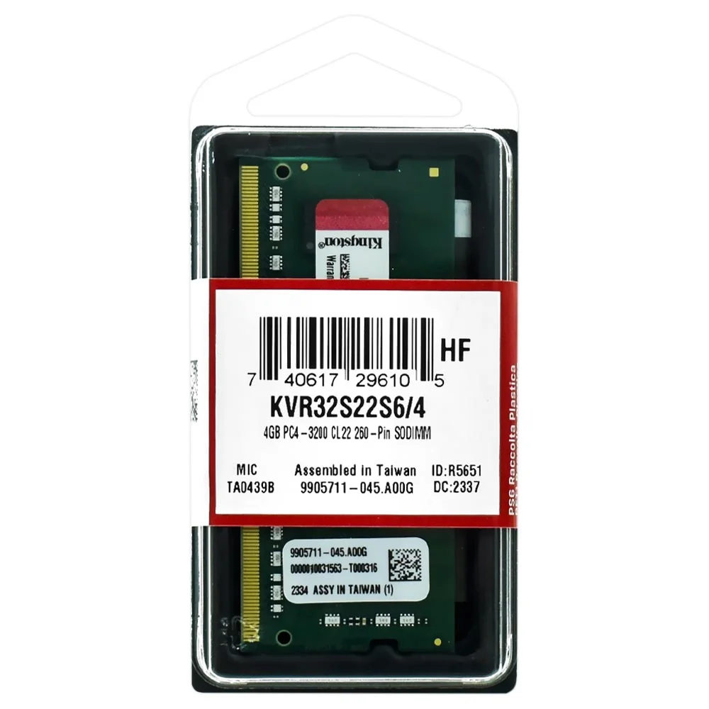 Memória Kingston 4GB 3200MHZ DDR4 KaBuM