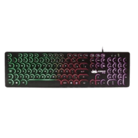 Teclado Gamer Knup, Qwerty, RGB, Preto - Kp-2059