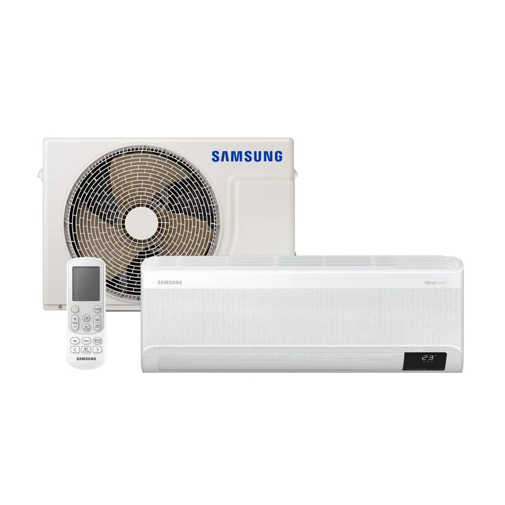 Ar-condicionado Samsung, Split Inverter, Windfree, Sem Vento, 9.000 Btus, Quente E Frio, Branco, 220v - Ar09ashabwknaz Ar-condicionado Samsung, Split Inverter, Windfree, Sem Vento, 9.000 Btus, Quente E Frio, Branco, 220v - Ar09ashabwknaz