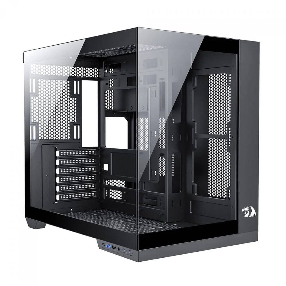 Gabinete Gamer Redragon Preto, Mid Tower, Sem Fan, Sem Fonte - Ca-604b-pro Gabinete Gamer Redragon Preto, Mid Tower, Sem Fan, Sem Fonte - Ca-604b-pro