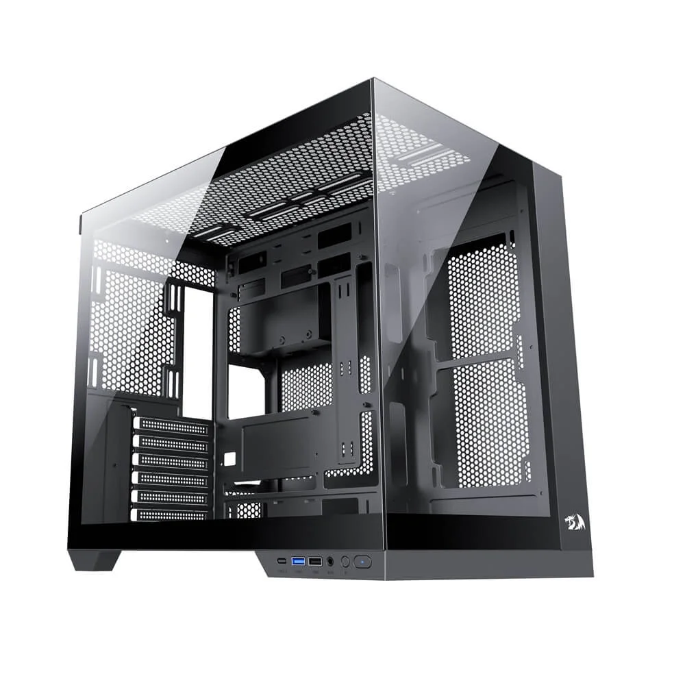 Gabinete Gamer Redragon Preto, Mid Tower, Sem Fan, Sem Fonte - Ca-604b-pro Gabinete Gamer Redragon Preto, Mid Tower, Sem Fan, Sem Fonte - Ca-604b-pro