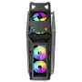Gabinete Gamer Havoc, Preto, Mid Tower, Vidro Temperado RGB, Com 3 Fans