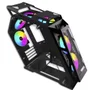 Gabinete Gamer Havoc, Preto, Mid Tower, Vidro Temperado RGB, Com 3 Fans