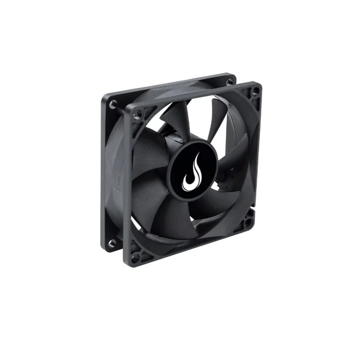 Ventoinha Rise Mode Black 80mm 1500 RPM Preto - RM-BK-02-FB