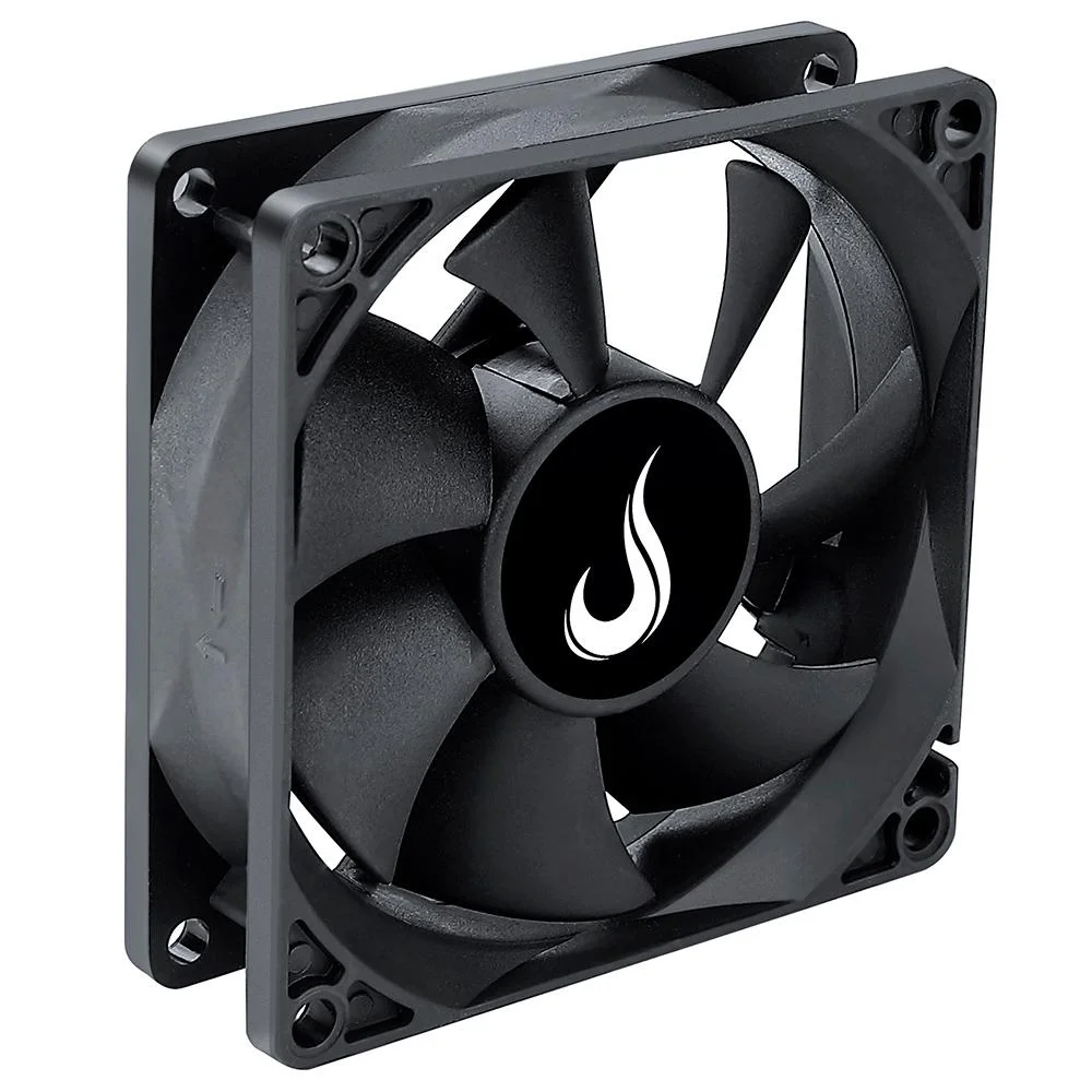 Ventoinha Rise Mode Black 80mm 1500 RPM Preto - RM-BK-02-FB