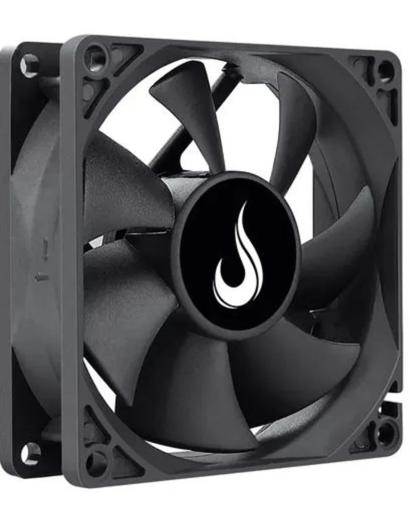 Ventoinha Rise Mode Black 80mm 1500 RPM Preto - RM-BK-02-FB