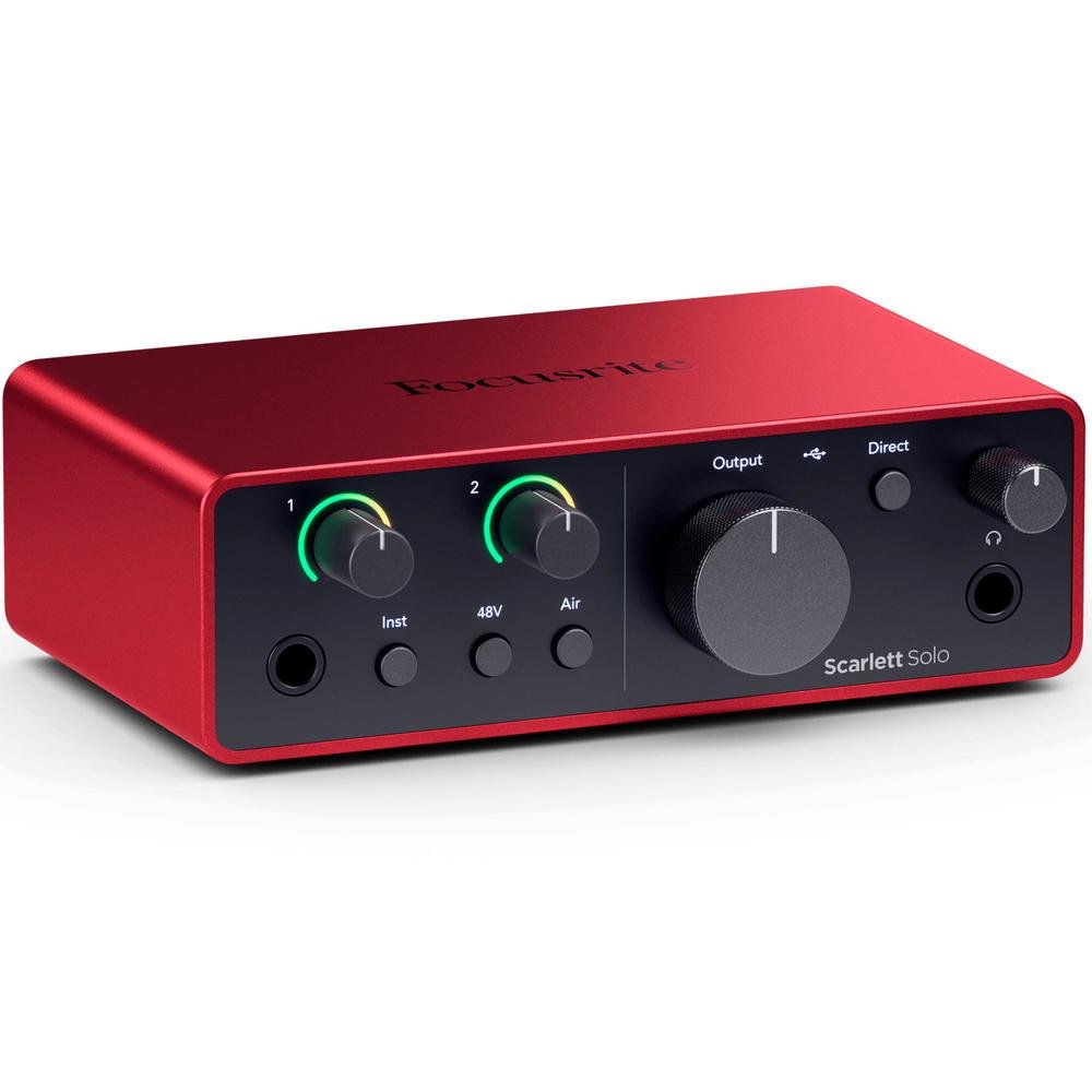 Kit Interface Focusrite Scarlett Solo Studio 4th