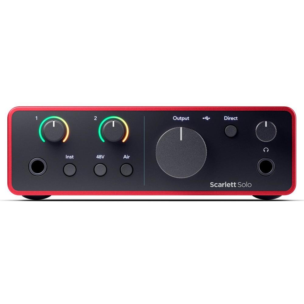 Kit Interface Focusrite Scarlett Solo Studio 4th