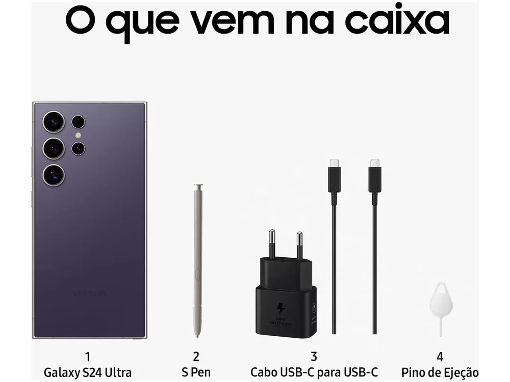 Smartphone Samsung Galaxy S24 Ultra 5G 512GB