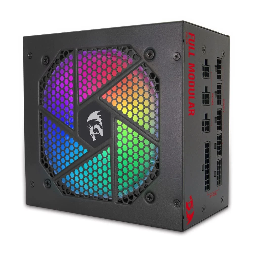 Fonte Redragon Atx 750w, 80 Plus Gold, Rgb, Pfc Ativo, Full Modular, Preto Fonte Redragon Atx 750w, 80 Plus Gold, Rgb, Pfc Ativo, Full Modular, Preto