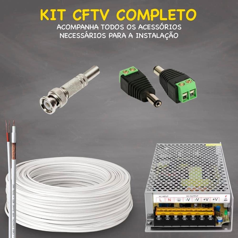 Kit Intelbras Cftv, 10 Câmeras Segurança, FULL HD 1080 + DVR 2TB