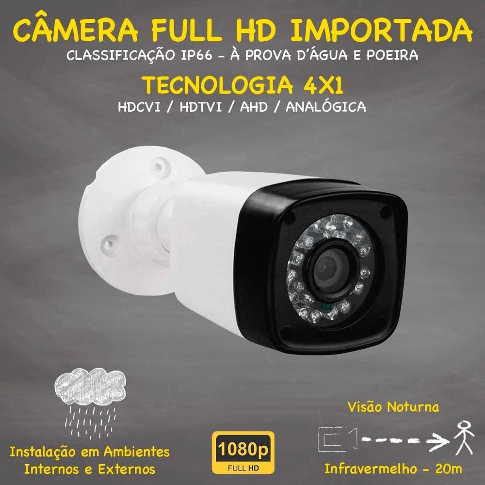 Kit Intelbras Cftv, 10 Câmeras Segurança, FULL HD 1080 + DVR 2TB
